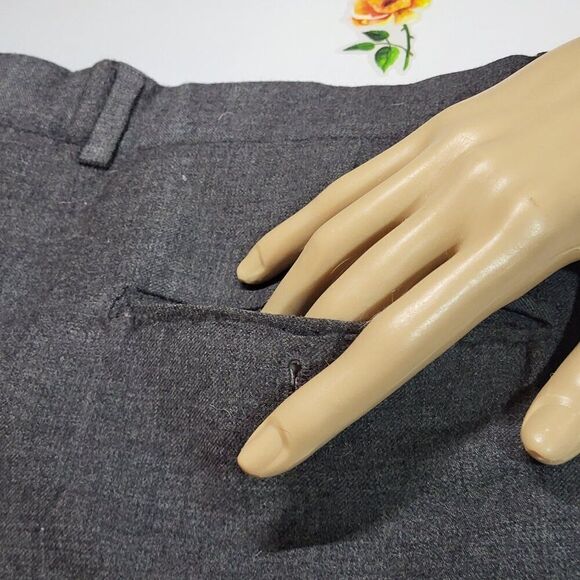 Park Hall Pure New Wool, Grey, Size 36x30, Little Wear, Trousers - Picture 10 of 12